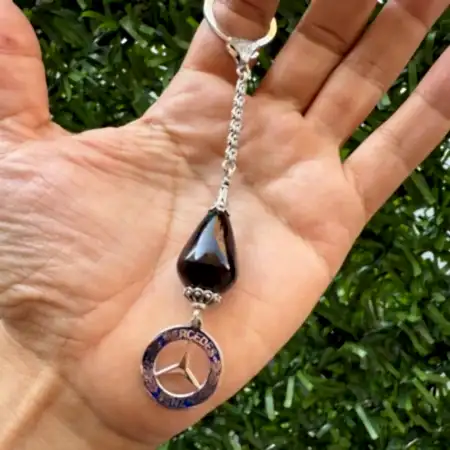 Gümüş Mercedes Anahtarlık